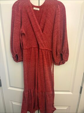Max Studio Red Knit Top